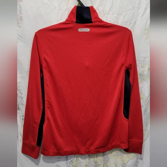 Polo RL Ralph Lauren 1/4 Zip Pullover Sweater Red Size Large - Picture 2 of 6